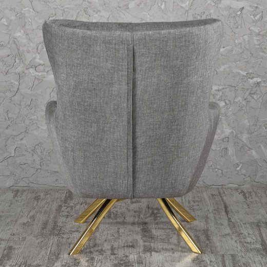 Кресло Armesse Prestij, 80x78x95 см цвет: светло-серый (01469)