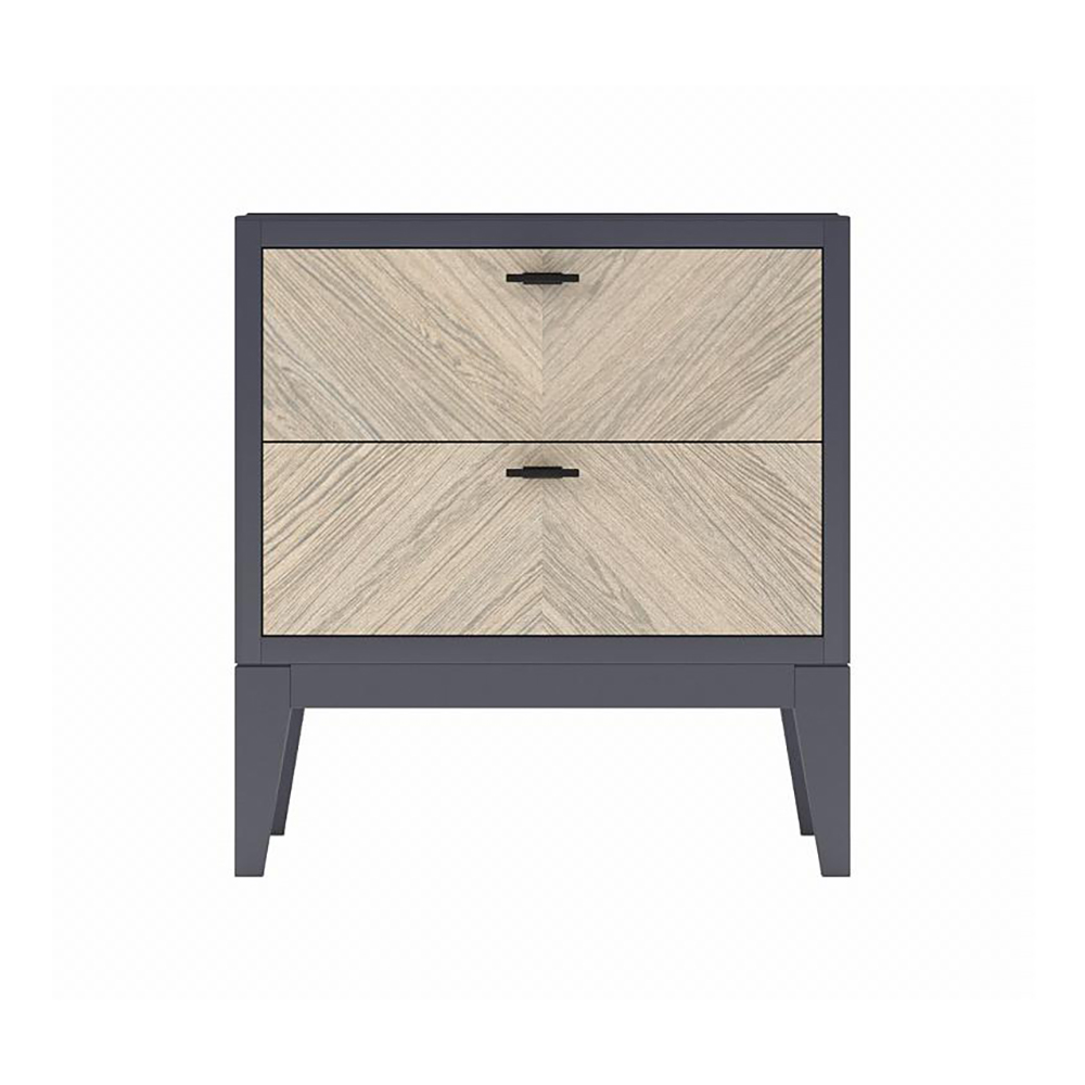 Тумба прикроватная Timber Тоскана, цвет: Мокко/Дуб серебристый, 55х41х60 см (Т-951/D7/M)Т-951