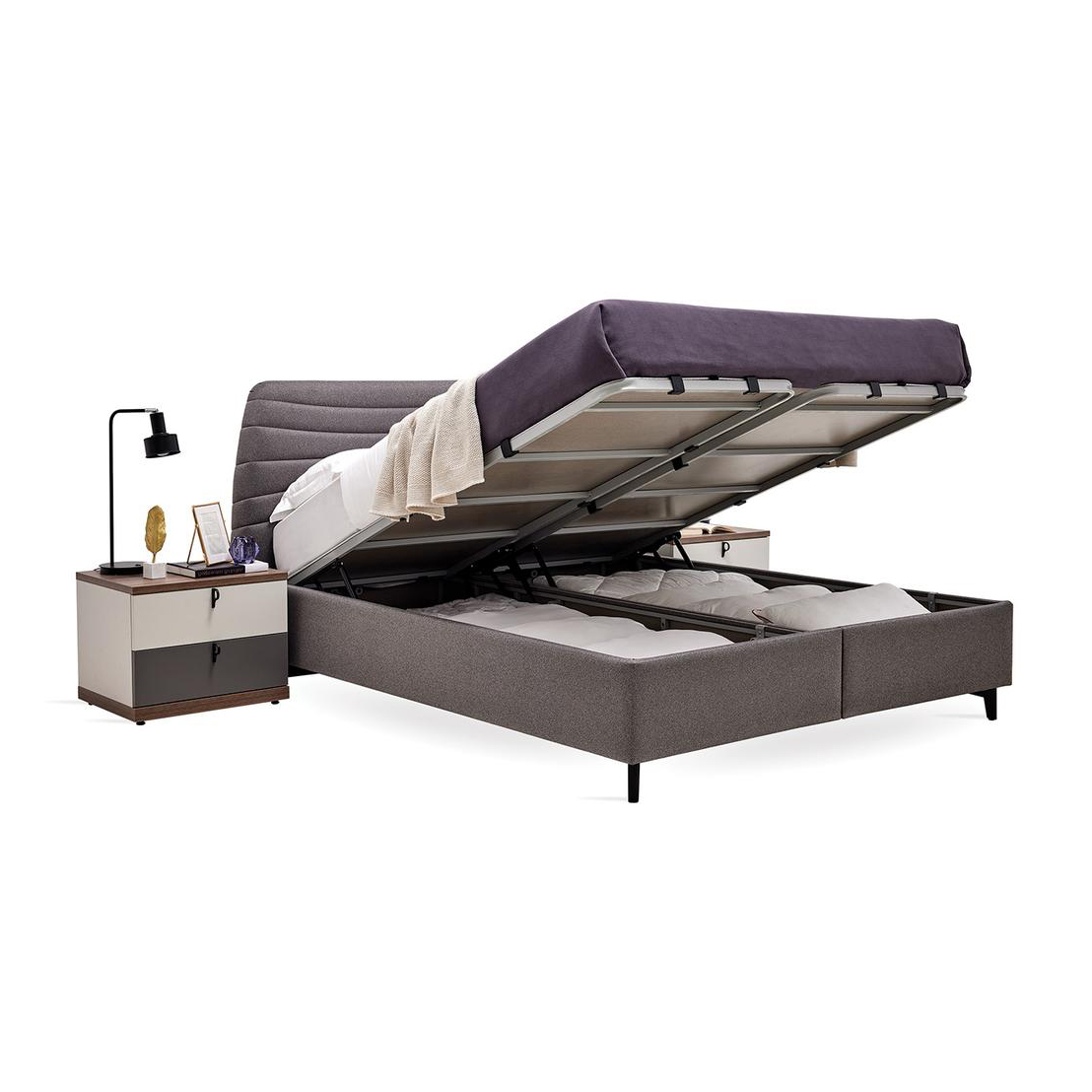 Кровать Enza Home Cordell, полуторная, с подъемным механизмом, 150х200 см Кровать Enza Home Cordell, полуторная, с подъемным механизмом, 150х200 см