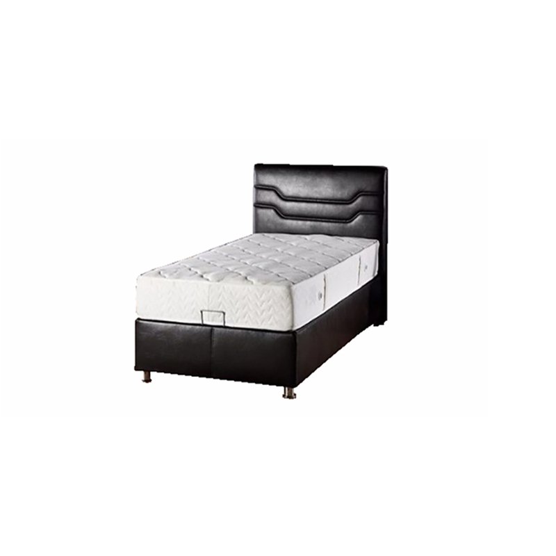Кровать Bellona Ferro, с мягким изголовьем, с подъемным механизмом, обивка: экокожа: D0158FERR-90+FERR-90*200