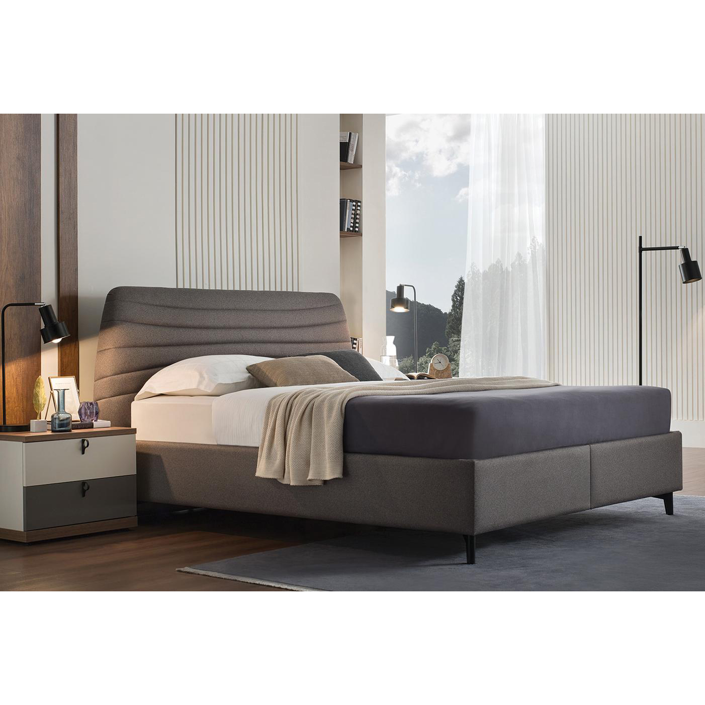 Кровать Enza Home Cordell, двуспальная, с подъемным механизмом, 160х200 см