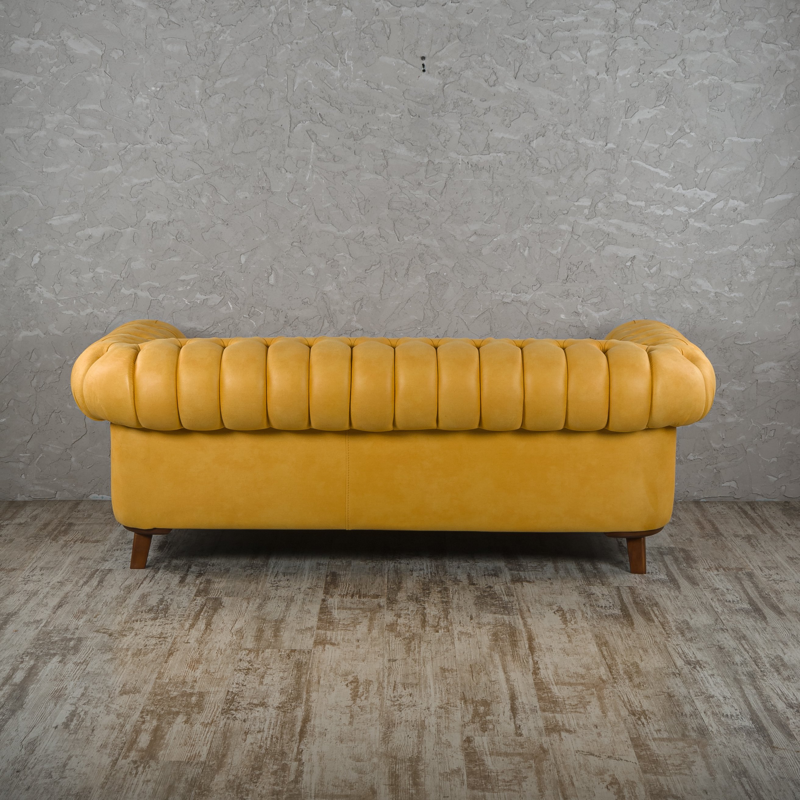 Диван 2х местный Lenova Classic, размер 200х100х74, ткань Jery 12/yellow (02202)02202