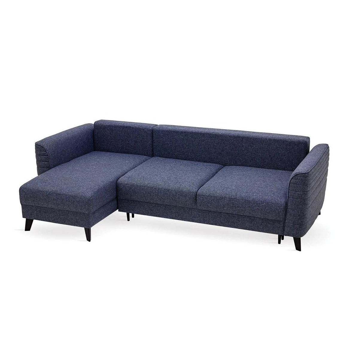 Диван-кровать большой Enza Home Grace, угловой, цвет синий, размер 256х148х90 см Диван-кровать большой Enza Home Grace, угловой, цвет синий, размер 256х148х90 см