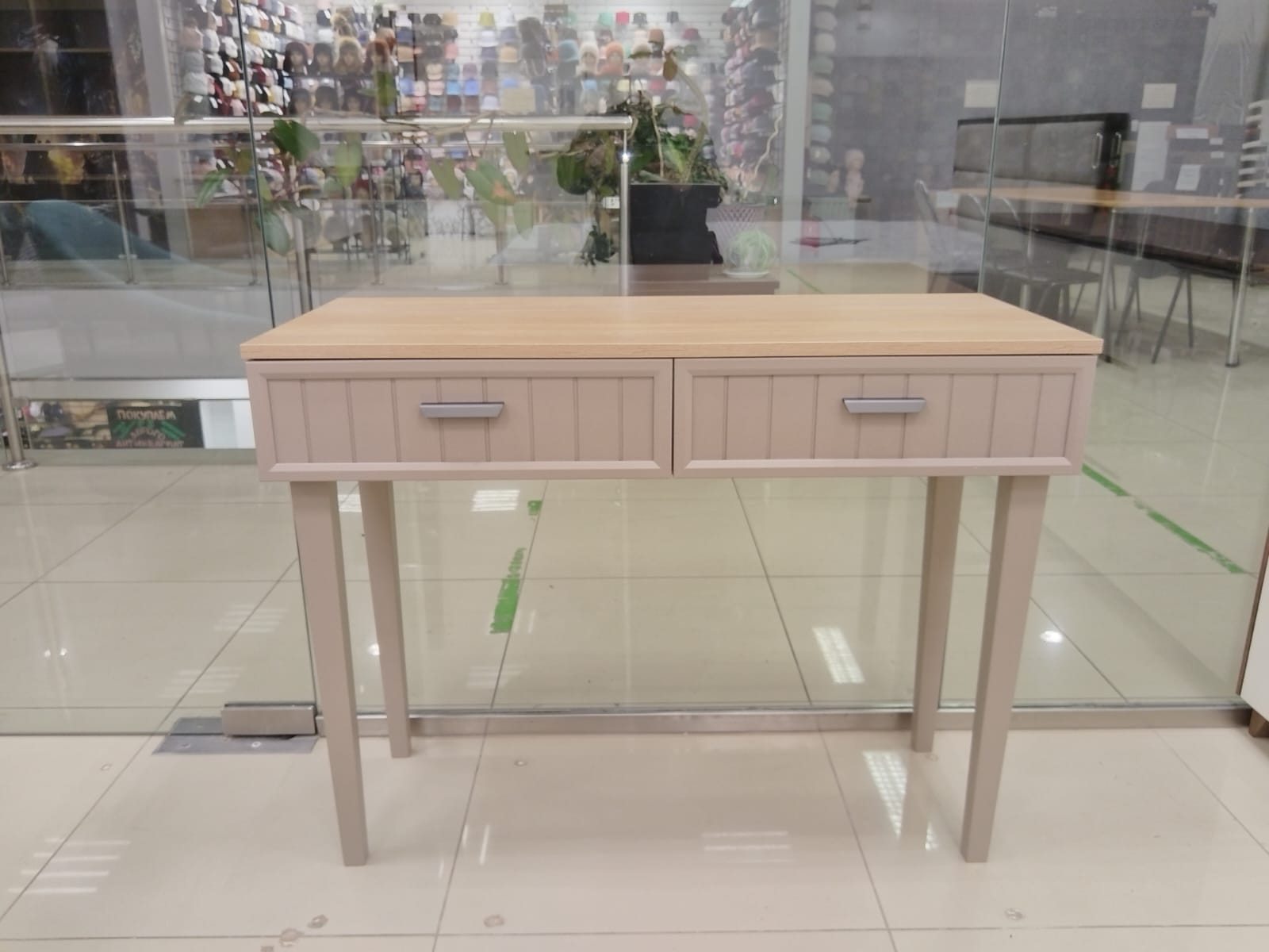 Стол туалетный MANNGROUP BELLISSIMO, 100х42х77 см, цвет трюфель/дуб сантана (20.502V) *20.502V