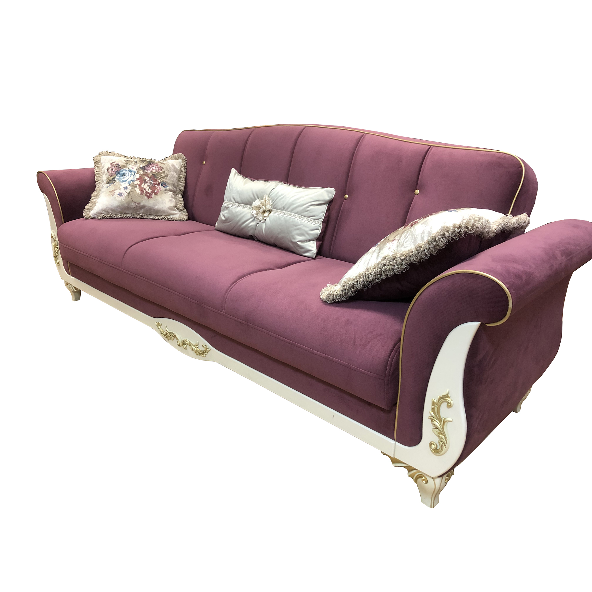 Диван-кровать Bellona Astoria 3-х местный, пурпурный, 232x89x91 см (ASTR-01/S1625)ASTR-01/S1625
