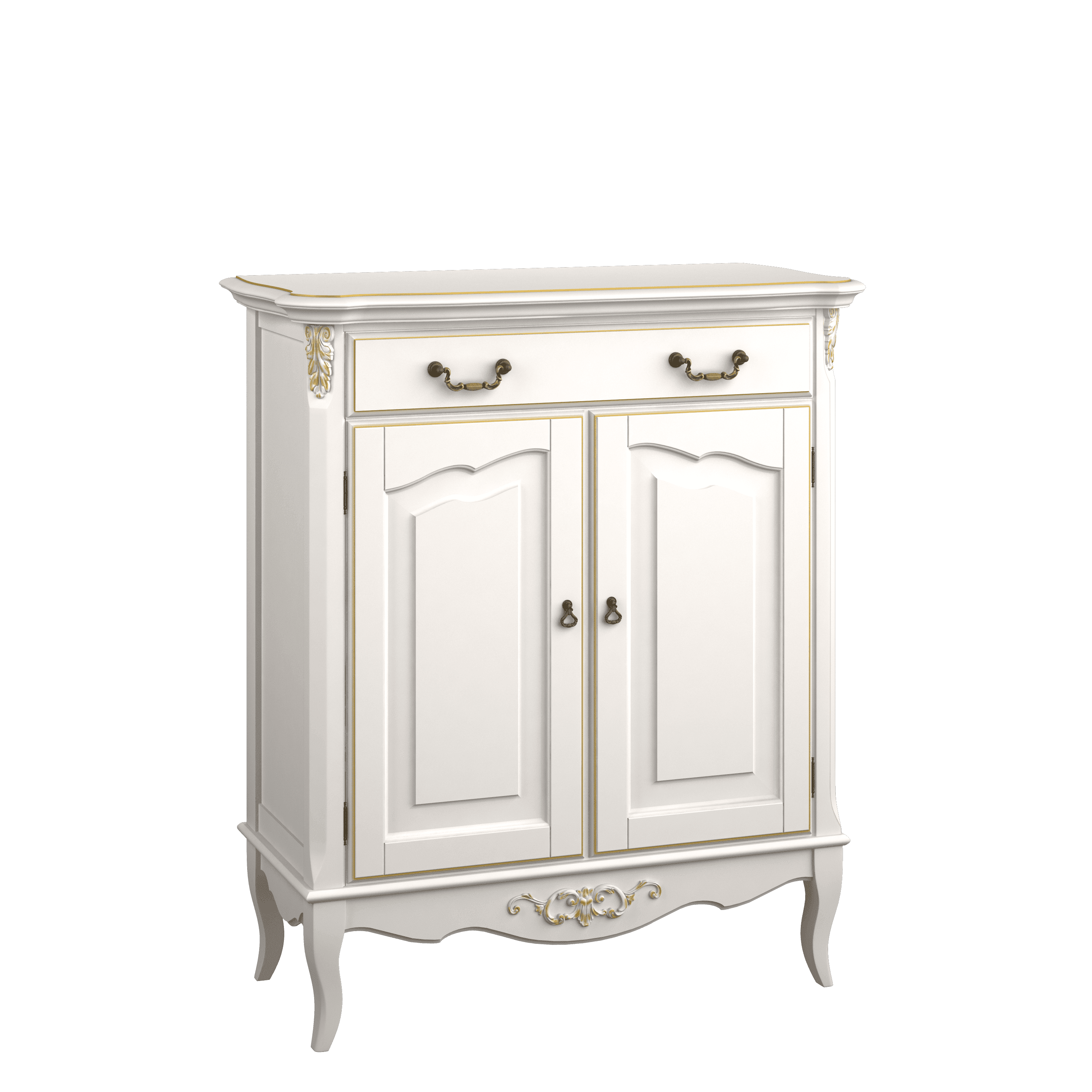 Комод Aletan Provence, цвет: слоновая кость-золото 95х43х113 см (B404G)B404G Комод Aletan Provence, цвет: слоновая кость-золото 95х43х113 см (B404G)B404G