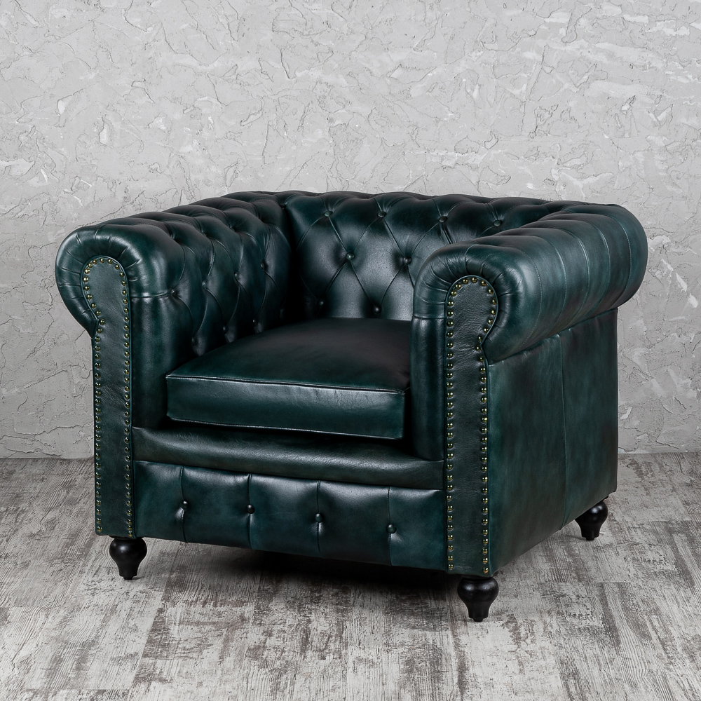 Кресло кожаное Gandy Chester, размер 110х90х75 см (02152)02152