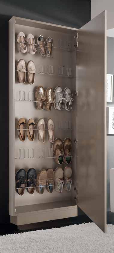 Шкаф для обуви Disemobel Cloe, высокий, узкий, 73x21x208 см (2015)2015
