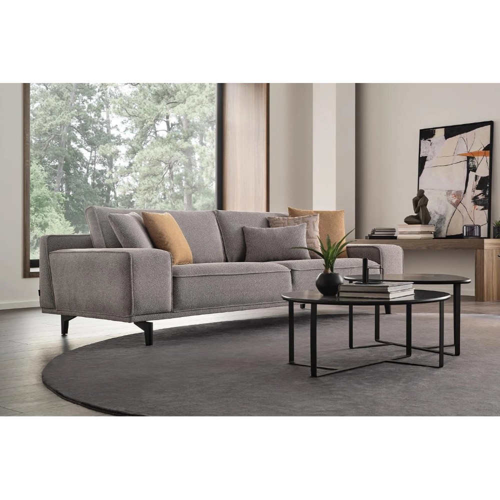Диван Enza Home Viera, 2.5 местный, цвет серый, размер 230х100х84 см Диван Enza Home Viera, 2.5 местный, цвет серый, размер 230х100х84 см