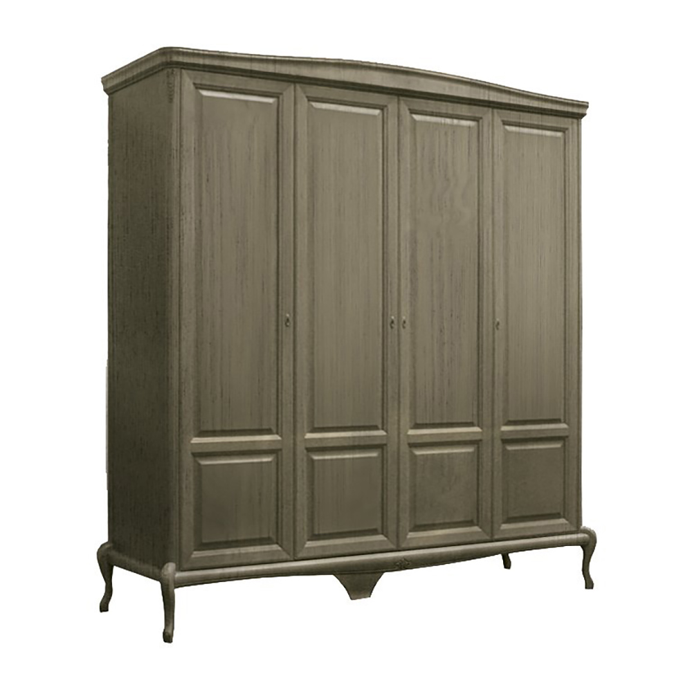 Шкаф платяной 4-дв Молодечномебель Монако, 223x65x232 см, цвет: классик, (ММ-371-01/04Б)ММ-371-01/04Б