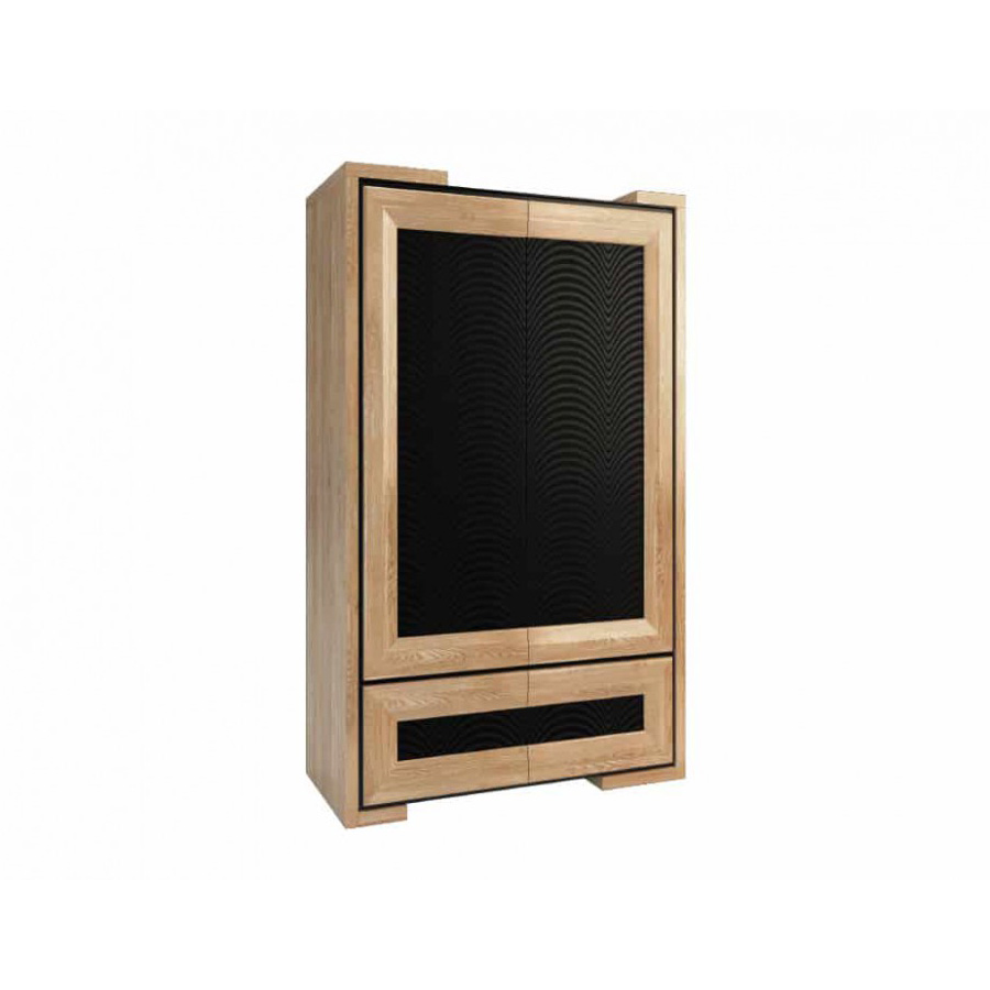 Шкаф платяной Mebin Corino, 2 дверный, размер 132х62х200, цвет: дуб натуральный/орех (Szafa 2D)Szafa 2D 