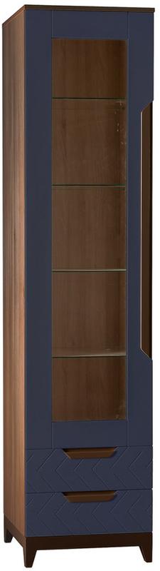 Шкаф витрина R-Home Сканди, размер 50x45x210 см, цвет: Сапфир(4009260H_Сапфир)4009260H_Сапфир