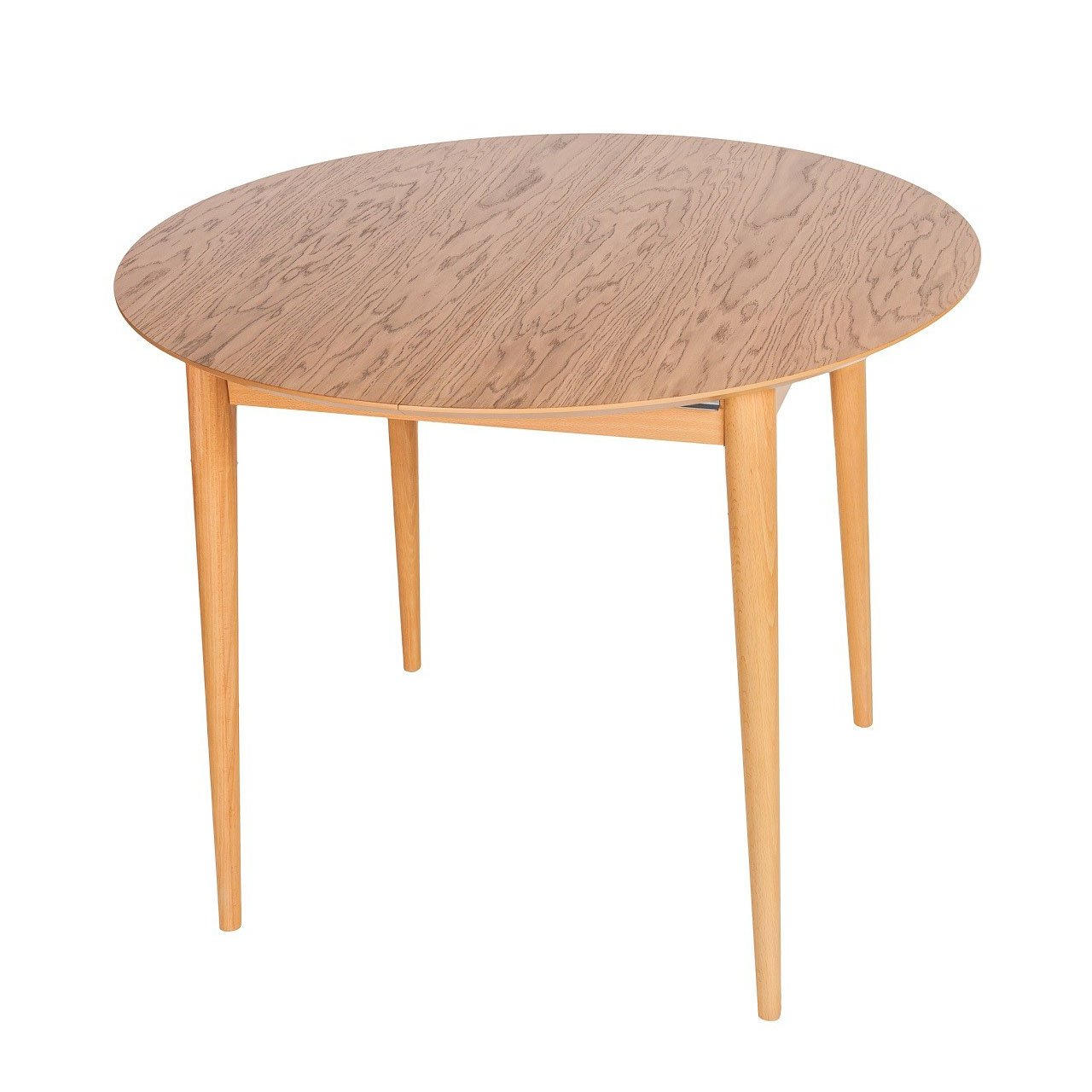 Стол обеденный Vissam Ashley, раскладной, размер 95/135х95х76 см, цвет Дуб натуральный/патина темный орех (22025.01)22025.01