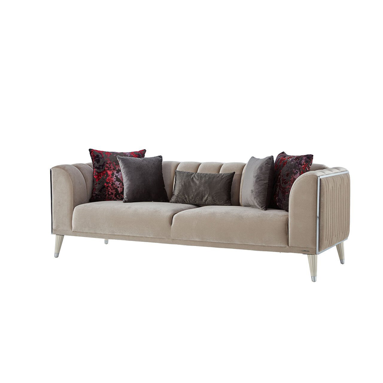 Диван-кровать Bellona Gravita, 3-х местный, раскладной, цвет: кремовый, 234x88x80 см (GRAV-02)GRAV-02