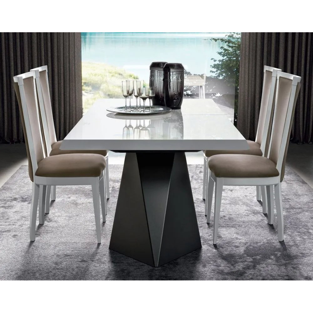 Стол обеденный Camelgroup Elite bianco, TENT раздвижной, цвет: белый глянец, 200(300)x105x77 см (155TAV.09BI)155TAV.09BI Стол обеденный Camelgroup Elite bianco, TENT раздвижной, цвет: белый глянец, 200(300)x105x77 см (155TAV.09BI)155TAV.09BI