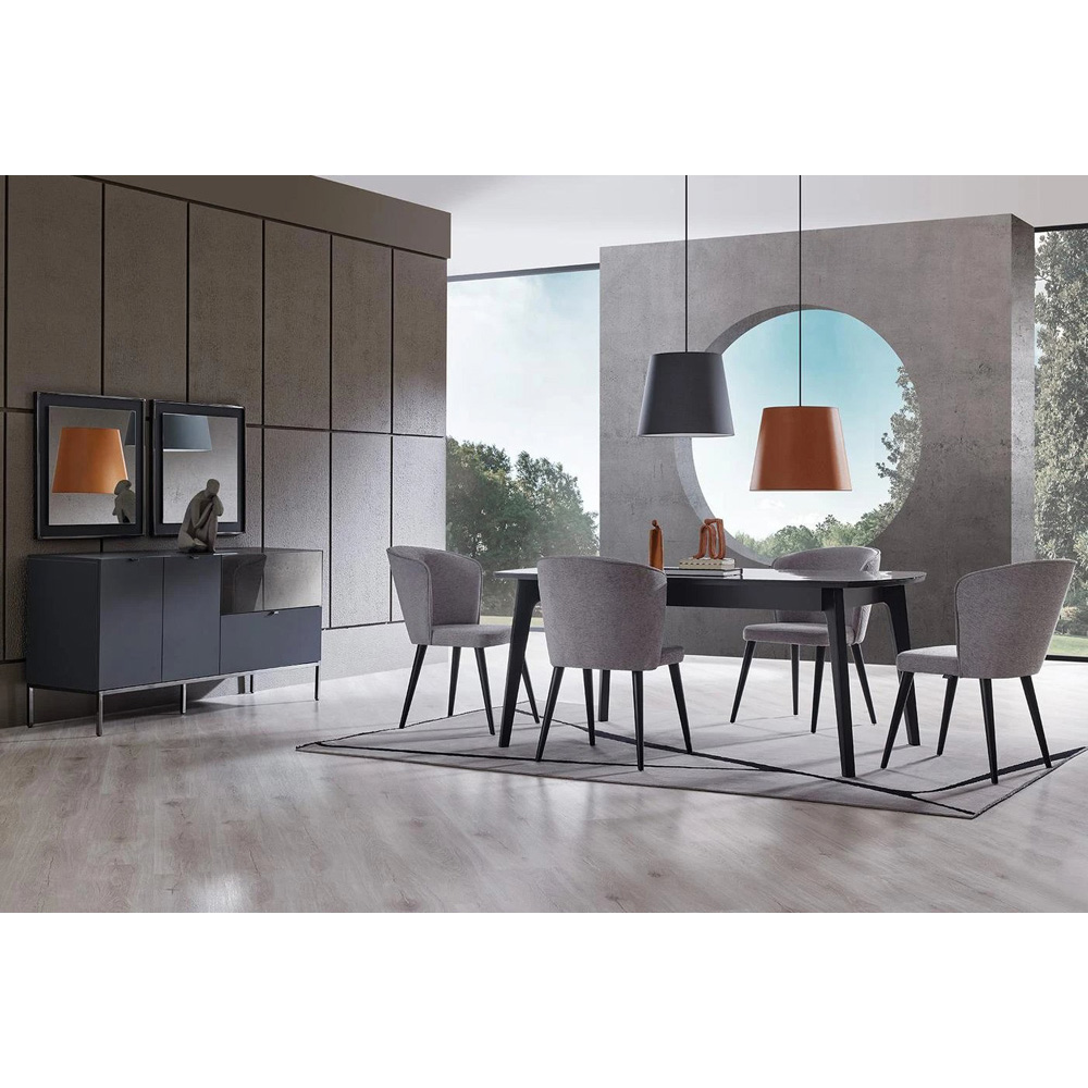 Стул серый Enza Home Legato, размер 56х64х86 см1815011361448 Стул серый Enza Home Legato, размер 56х64х86 см1815011361448