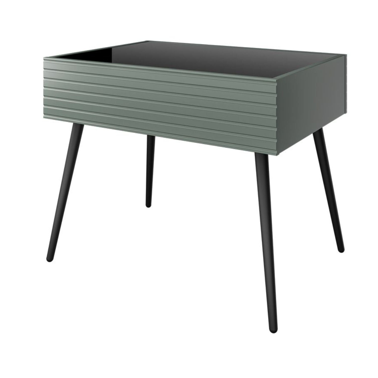 Стол журнальный Bravo Брента, с ящиком, цвет: оливковый, размер 70х50х57 см