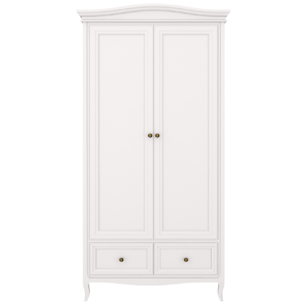 Шкаф 2-х дверный Aletan Majessa, 105х58х211 см, цвет: белый (M802W)M802W Шкаф 2-х дверный Aletan Majessa, 105х58х211 см, цвет: белый (M802W)M802W