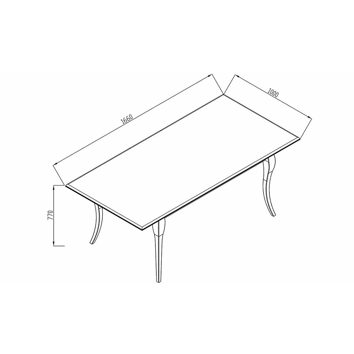 Стол обеденный Bellona Andera, прямоугольный раздвижной, размер 166 (206)x100x77 см (ANDR-14)ANDR-14 Стол обеденный Bellona Andera, прямоугольный раздвижной, размер 166 (206)x100x77 см (ANDR-14)ANDR-14