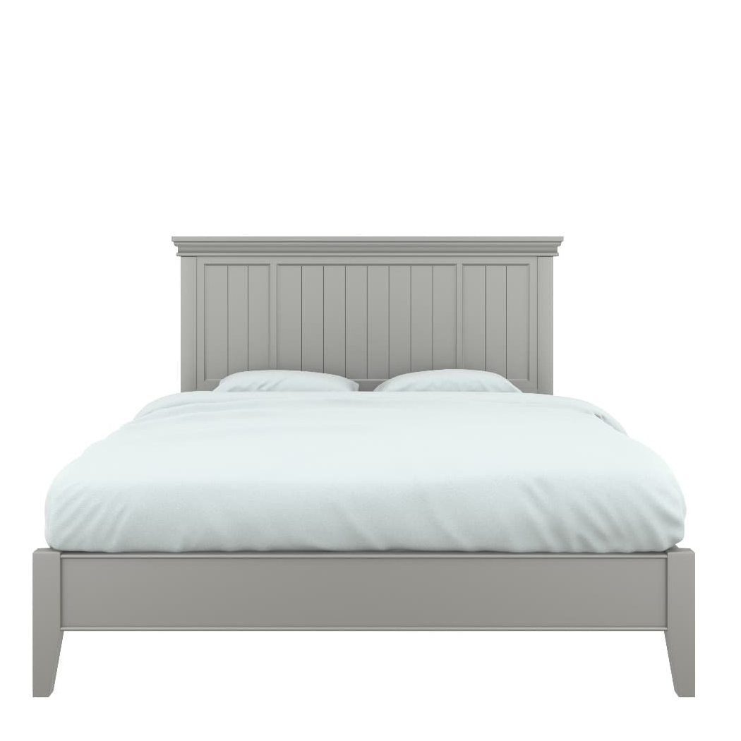 Кровать Tesoro Grey, с деревянной спинкой, 90/120/140/160/180/200х200 см, цвет: серый (T209/202/204/206/208/220GR)T209/202/204/206/208/220GR