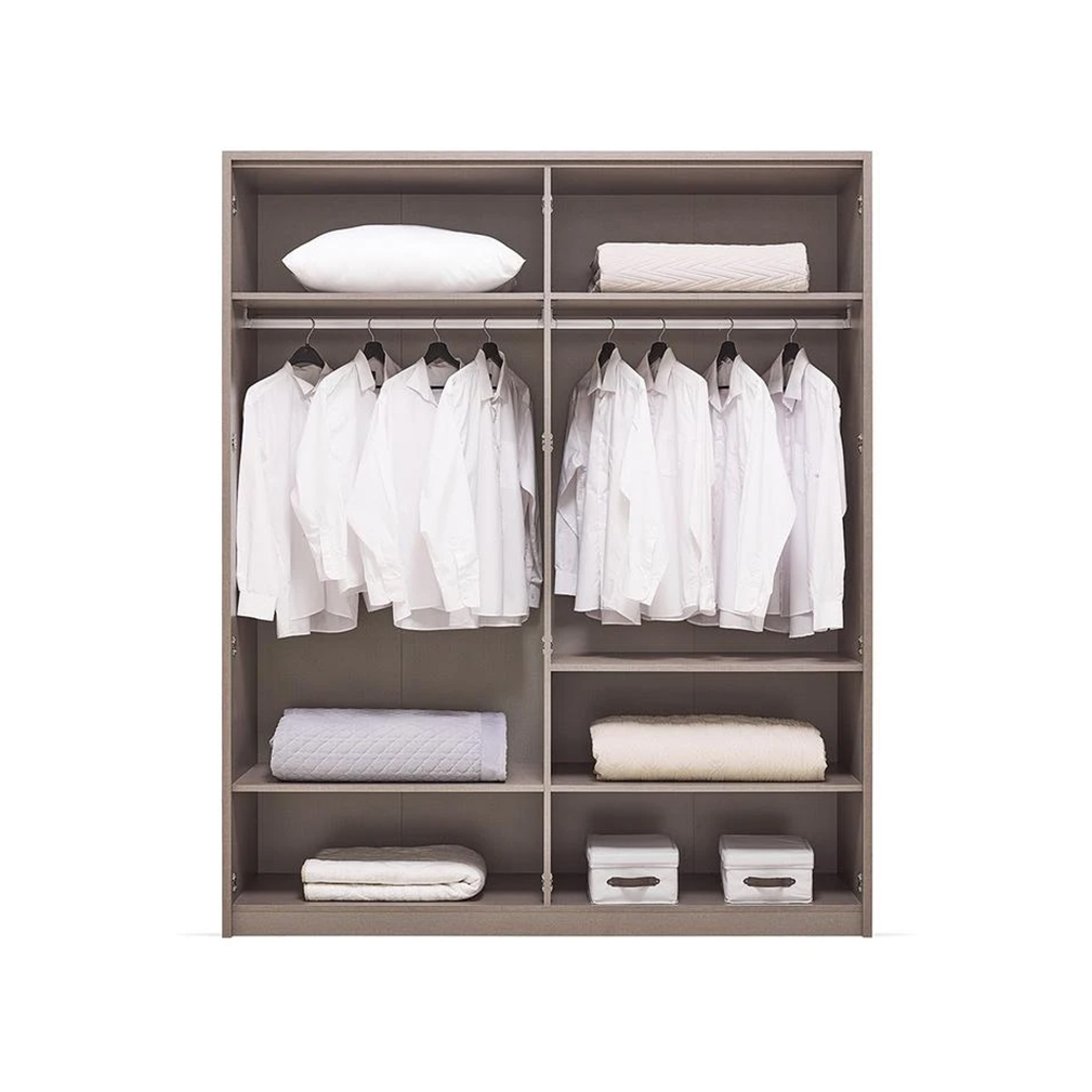 Шкаф платяной Enza Home Berta, 4-дверный, размер 184х61х222 см55555000000796 Шкаф платяной Enza Home Berta, 4-дверный, размер 184х61х222 см55555000000796