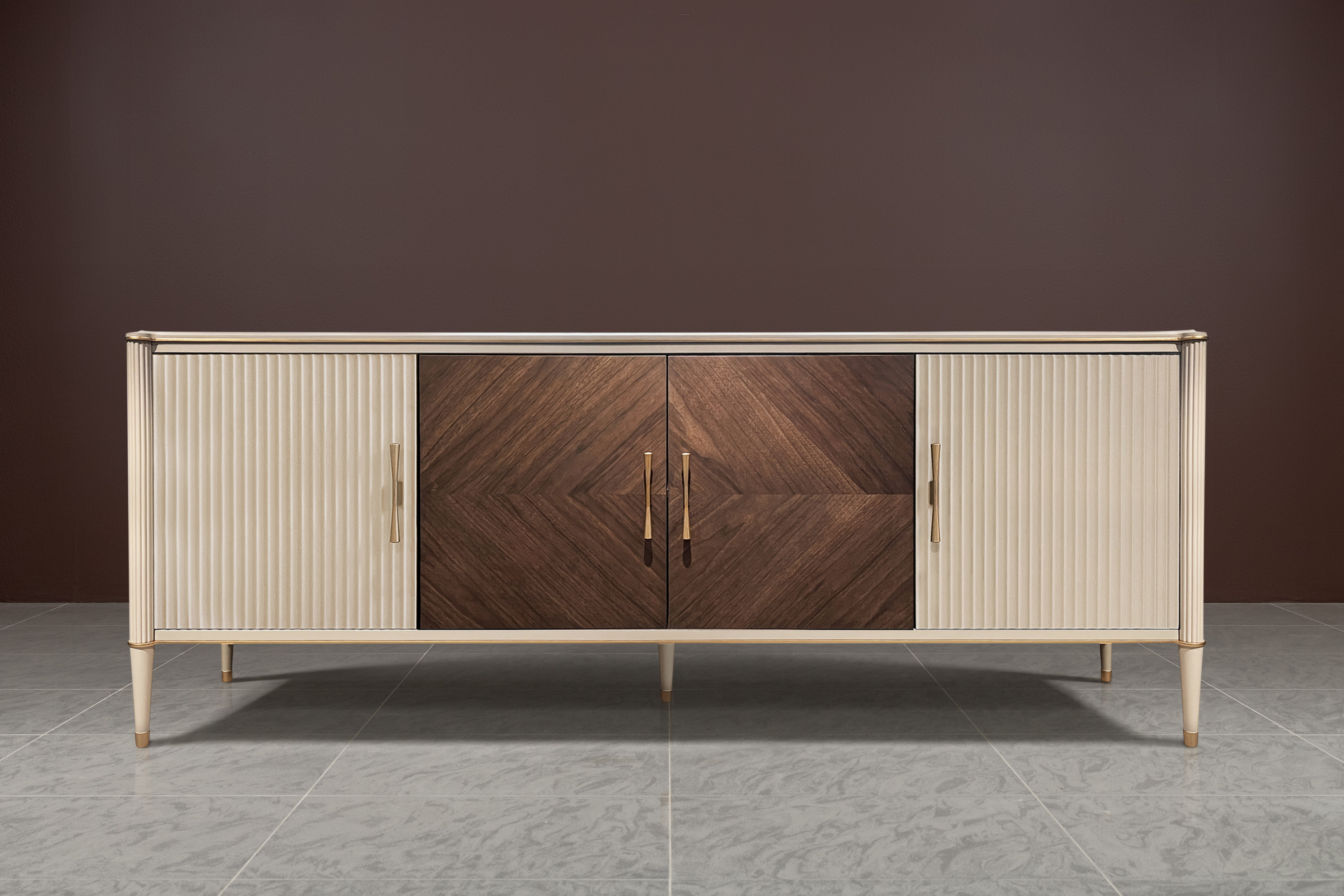 Комод-прилавок Timber Венеция, 4 дверный, 190x45x89 см, цвет: Меланж/Орех американский (Т-108/ML/NA)Т-108/ML/NA Комод-прилавок Timber Венеция, 4 дверный, 190x45x89 см, цвет: Меланж/Орех американский (Т-108/ML/NA)Т-108/ML/NA