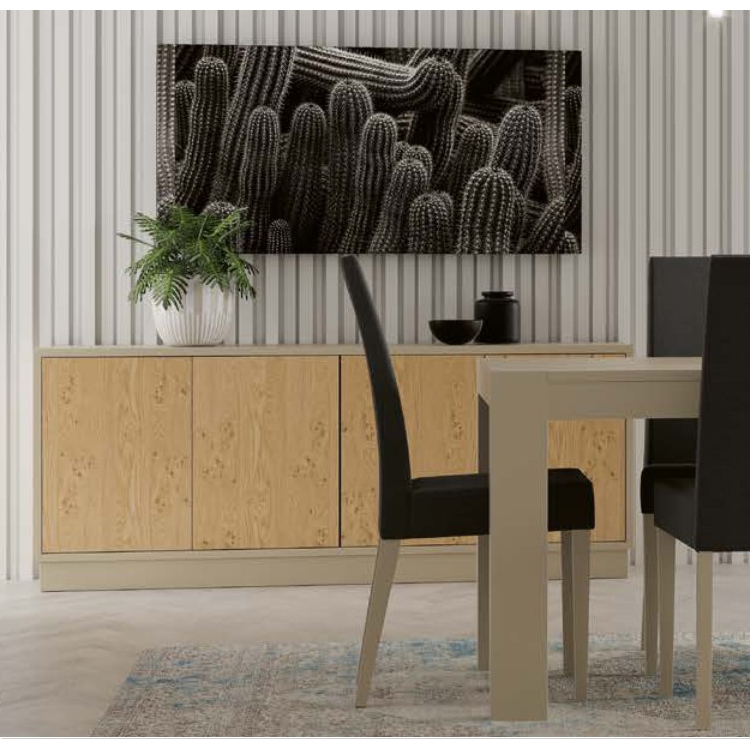 Комод-прилавок Disemobel Nora, 180x40x74 см, цвет Vainilla, фасад 7 (цв Nordico), цоколь (3052-opt 1,2,7)3052-opt 1,2,7