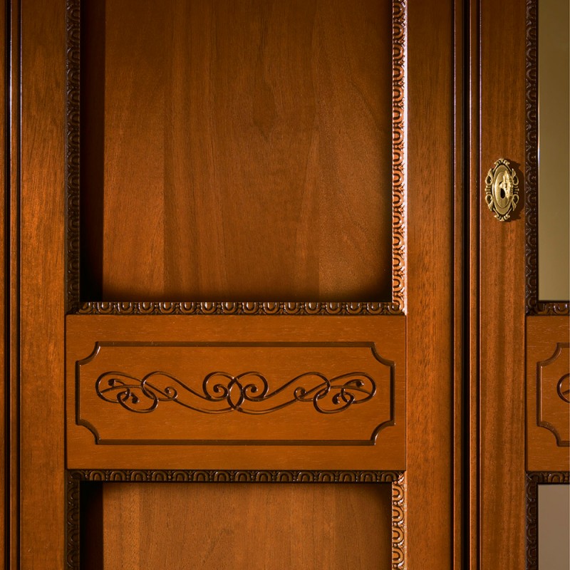 Шкаф платяной Camelgroup Torriani, 2-х дверный, без зеркал, цвет: орех, 106x65x240 см (128AR2.01NO)128AR2.01NO