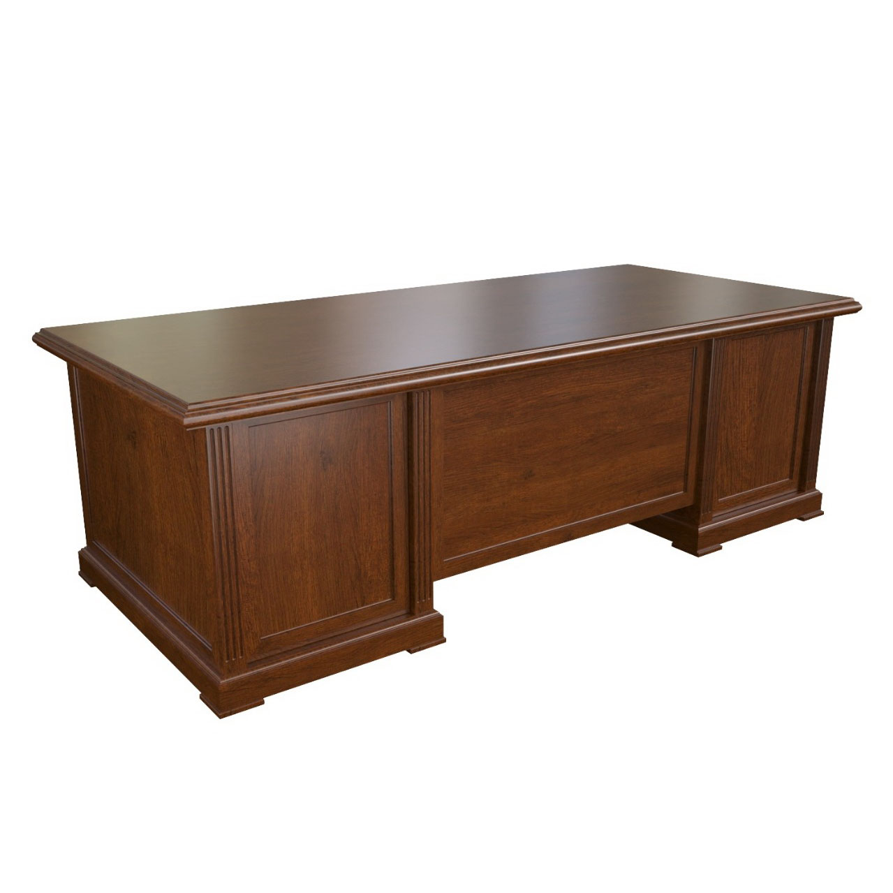 Стол письменный Multi-Office Amber, размер 206x94x75 см, цвет: тёмный орех27100