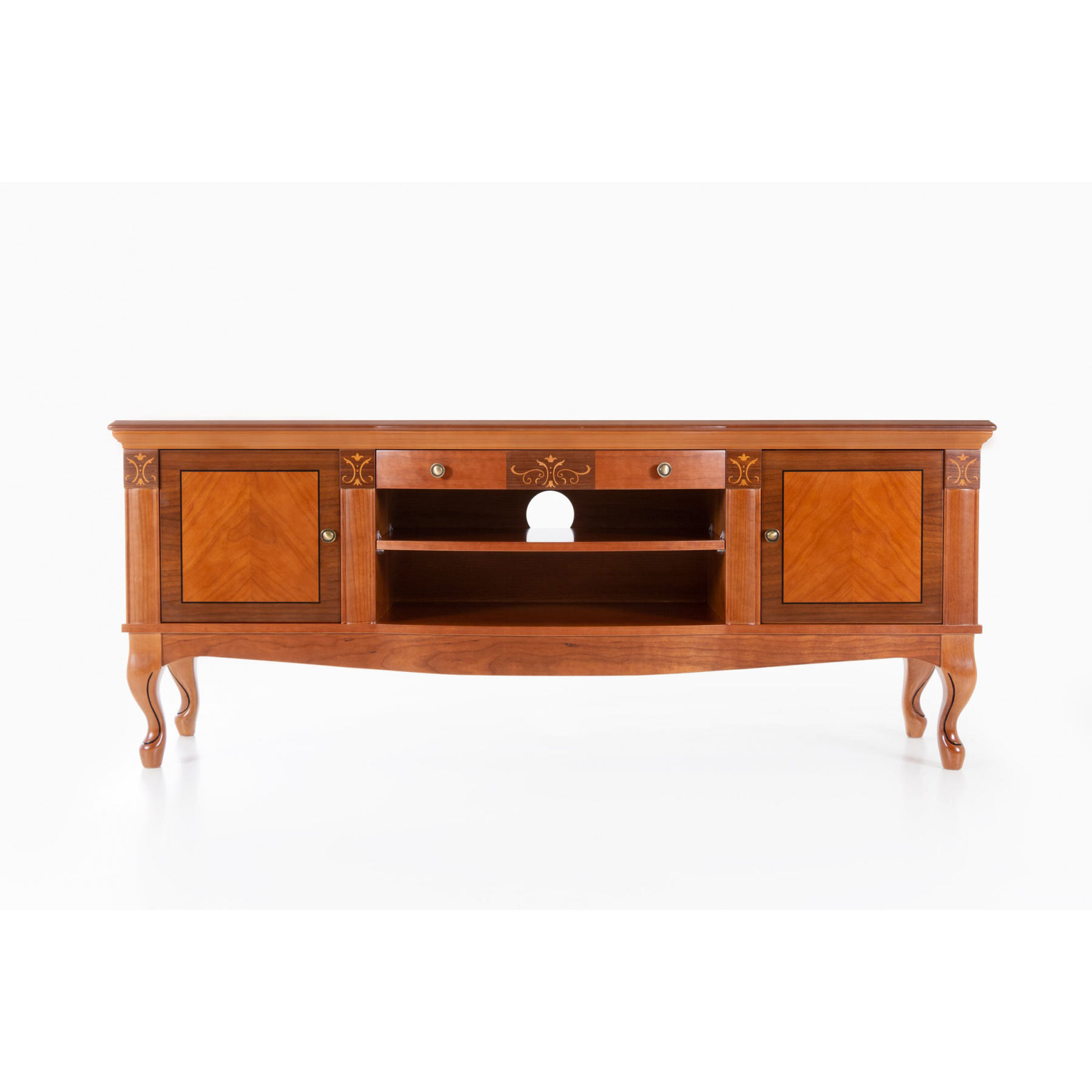 Тумба ТВ Panamar Classico, цвет: орех/черешня, 150х45х61 см (861.150.P)861.150.P