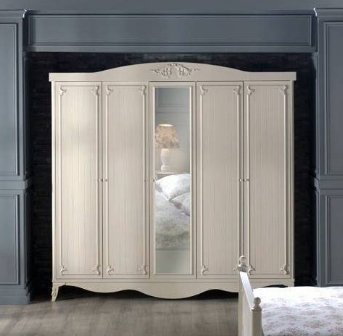 Роскошный белый шкаф для спальни