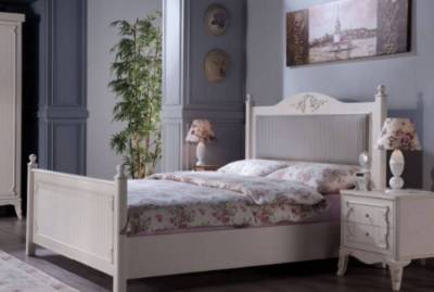 Белая кровать от благородного бренда "Беллона"